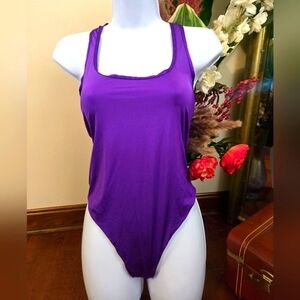 Honey Birdette Purple Thong Bodysuit